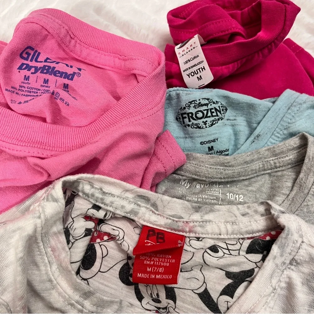 Girls' Graphic T-Shirts Size‎ medium Minnie Mouse Frozen - Picture 14 of 16